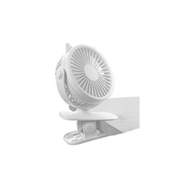 Mini Ventilator de Birou cu Acumulator si Talpa cu Prindere Tip Cleste