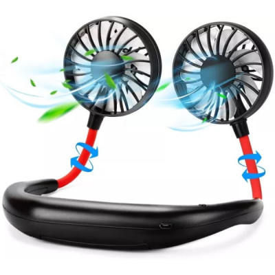 Ventilator Dual cu Acumulator Pentru Fata Cand Faceti Sport