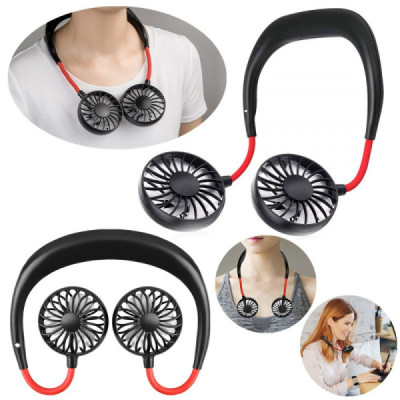 Ventilator Dual cu Acumulator Pentru Fata Cand Faceti Sport