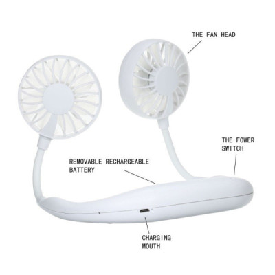 Ventilator Dual cu Acumulator Pentru Fata Cand Faceti Sport