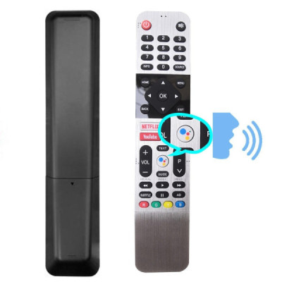 Telecomanda Universala HS-8902 cu Microfon Pentru Lcd - Led si Smart Tv Sanyo - Kendo - Orion - Akai - etc. Gata de Utilizare