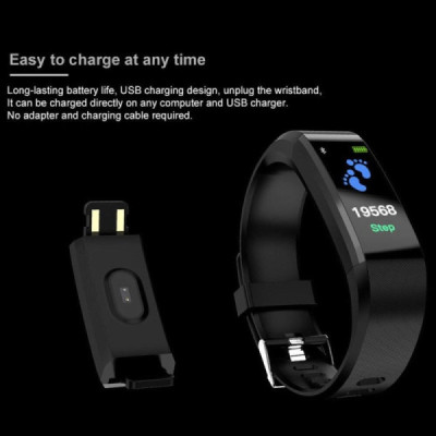 Ceas Inteligent Bluetooth - Bratara Fitness - Monitorizare Puls - Redare Apeluri - Mesaje si Notificari - Smart Band