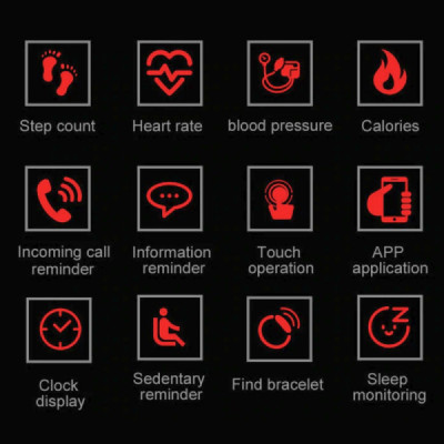 Ceas Inteligent Bluetooth - Bratara Fitness - Monitorizare Puls - Redare Apeluri - Mesaje si Notificari - Smart Band
