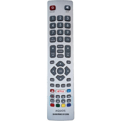 Telecomanda Aquos SHW/RMC/0120N Compatibila cu Sharp Lcd - Led si Smart Tv Gata de Utilizare