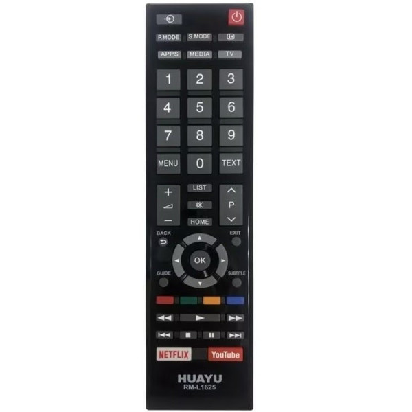 Telecomanda Universala RM-L1625 Pentru Lcd, Led si Smart Tv Toshiba Gata de Utilizare