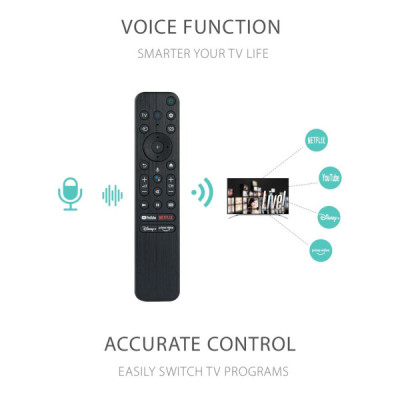 Telecomanda Universala RMF-TX800U cu Microfon Pentru Sony Lcd - Led si Smart Tv Gata de Utilizare