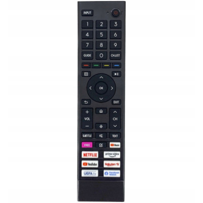 Telecomanda Universala ERF3B80H Pentru Hisense Lcd - Led si Smart Tv Gata de Utilizare