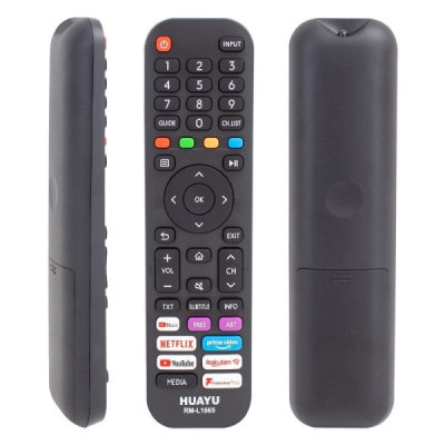 Telecomanda Universala RM-L1665 Pentru Hisense - Nei - Vortex si Schneider Lcd - Led si Smart Tv Gata de Utilizare