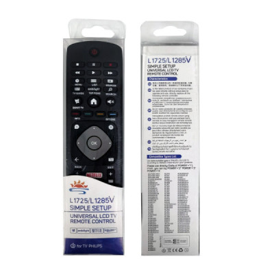 Telecomanda Universala L1725/L1285V Pentru Lcd - Led si Smart Tv Philips Gata de Utilizare