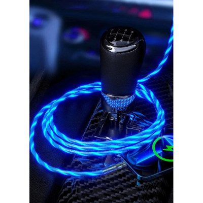 Cablu de Incarcare si Transfer Date Usb - Usb C Fast Charger cu Rotire 180°