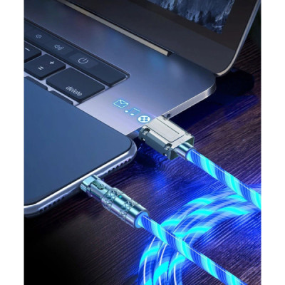 Cablu de Incarcare si Transfer Date Usb - Usb C Fast Charger cu Rotire 180°