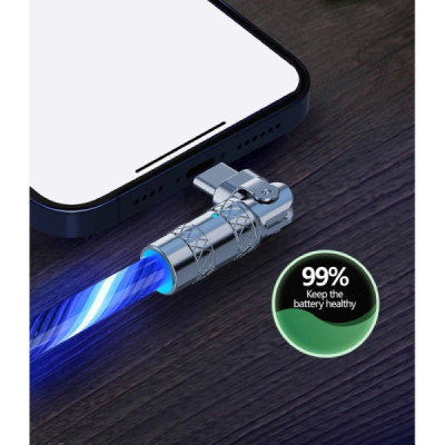 Cablu de Incarcare si Transfer Date Usb - Usb C Fast Charger cu Rotire 180°