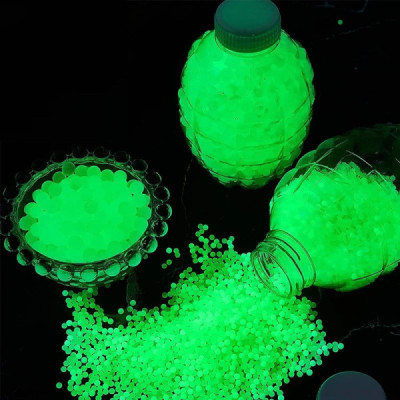 Bile Fosforescente de Gel Hidratate cu Apa 7 - 8 mm 1000 Bucati