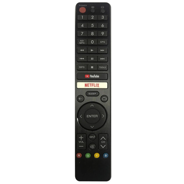 Telecomanda Universala CRC326V Pentru Smart Tv Sharp cu YouTube si Netflix Gata de Utilizare