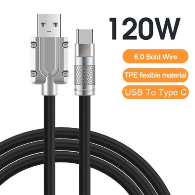 Cablu de Incarcare si Transfer Date Usb - Usb C Fast Charger 120W 6A