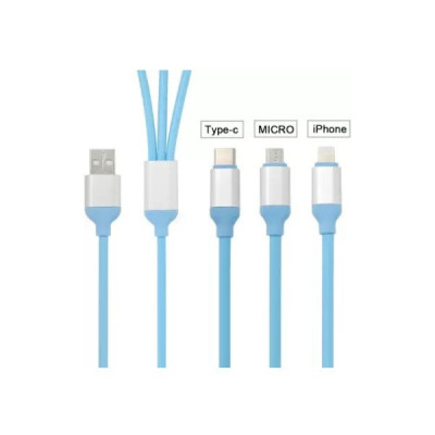 Cablu de Incarcare si Transfer Date Elworld 3 in 1 Fast Charger 1 -2M JXL-100