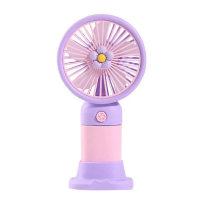 Ventilator Portabil cu Maner - Suport de Telefon si Acumulator Mini Handheld Fan