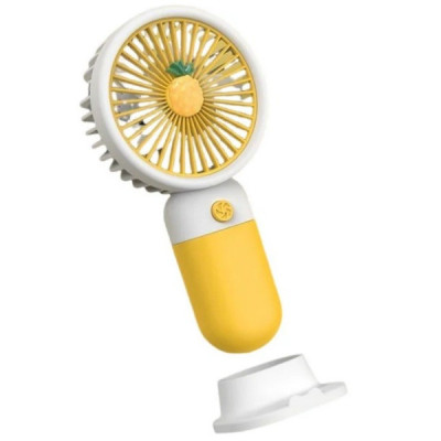 Ventilator Portabil cu Maner - Suport de Telefon si Acumulator Mini Handheld Fan