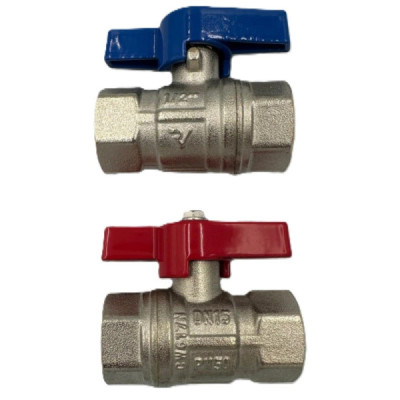 Robinet de Trecere Apa 1/2" FF cu Fluture si Bila PN 50 Roval