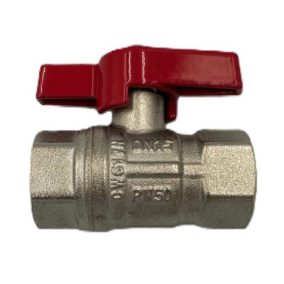 Robinet de Trecere Apa 1/2" FF cu Fluture si Bila PN 50 Roval