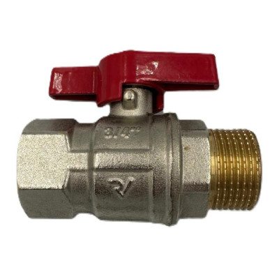Robinet de Trecere Apa 3/4" MF cu Fluture si Bila PN 50 Roval