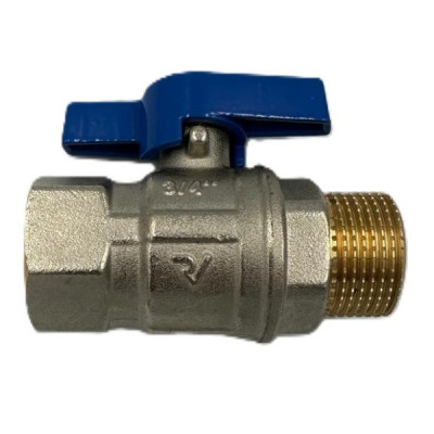 Robinet de Trecere Apa 3/4" MF cu Fluture si Bila PN 50 Roval