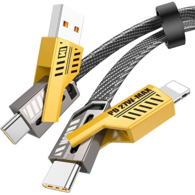 Cablu de Incarcare si Transfer Date Multifunctional 4 in 1 Fast Charging
