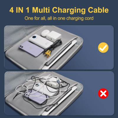 Cablu de Incarcare si Transfer Date Multifunctional 4 in 1 Fast Charging