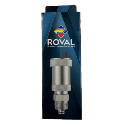 Aerisitor Automat Roval cu Supapa de Siguranta si Filet Exterior 1/2 Nichelat