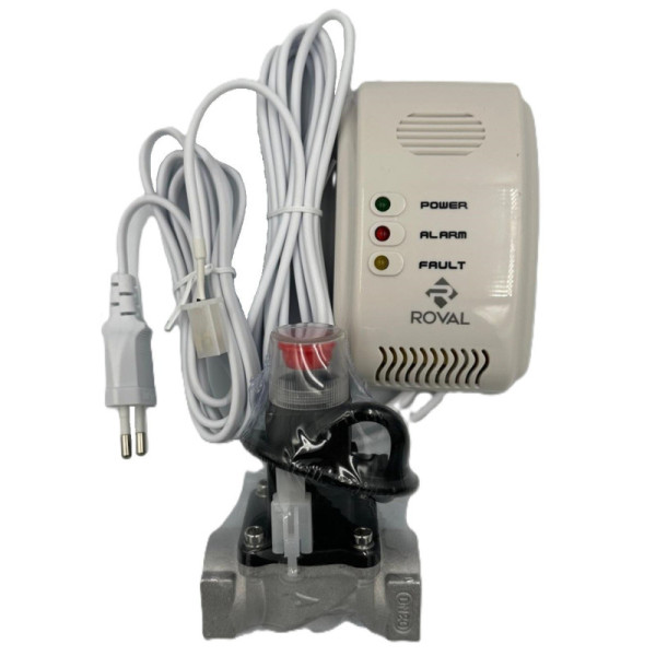 Detector de Gaz cu Electrovalva Roval 3/4" 3M