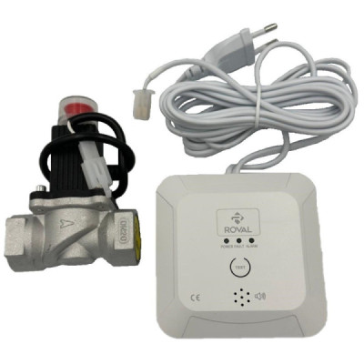 Set Detector de Gaz cu Electrovalva 220V Roval 3/4"