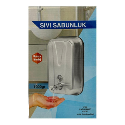 Dozator din Inox de Sapun sau Dexinfectant Lichid 1L