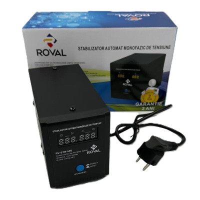 Stabilizator Automat Monofazic de tensiune Roval 500 VA