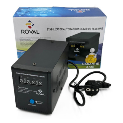 Stabilizator Automat Monofazic de tensiune Roval 1000 VA