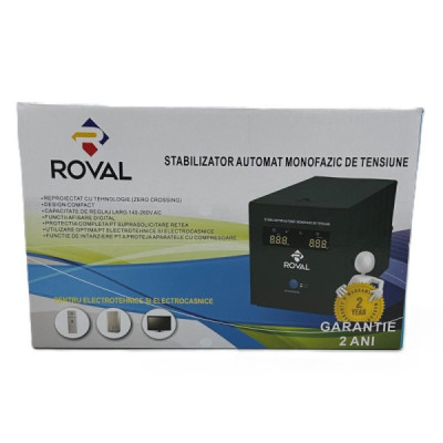 Stabilizator Automat Monofazic de tensiune Roval 1000 VA