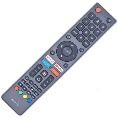 Telecomanda Universala RM-L1718 Pentru Lcd - Led si Smart Tv Saba - Akai - Allview - Jvc - Nei - etc. Gata de Utilizare
