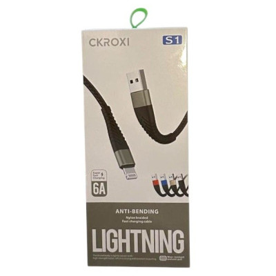 Cablu de Incarcare si Transfer Date Usb - Lightning Fast Charger 120W 6A Foarte Rezistent Ckroxi S1