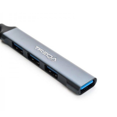 Extender Hub Usb cu 4 Porturi Compatibil cu Telefoane Mobile si PC Treqa