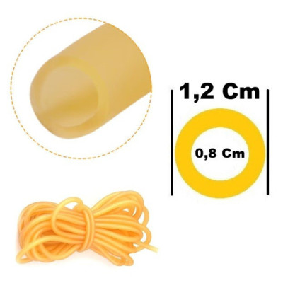 Zgarci Tub din Latex Foarte Puternic 1 -2 Cm Diametru Pentru Prastia de Vanatoare