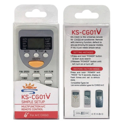Telecomanda Dedicata Compatibila Chigo Aer Conditionat AC KS-CG01V