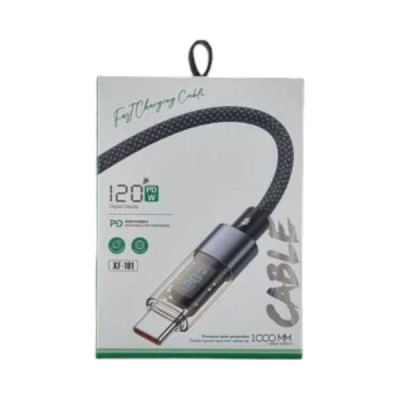 Cablu Usb C de Incarcare cu Display Digital Fast Charger 120W PD 1M