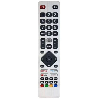 Telecomanda Universala Pentru Smart Tv Sharp cu Netflix - Prime Video - YouTube si Google Play Gata de Utilizare