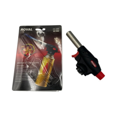 Arzator Gaz cu Aprindere Piezo Pentru Butelie 227g Roval