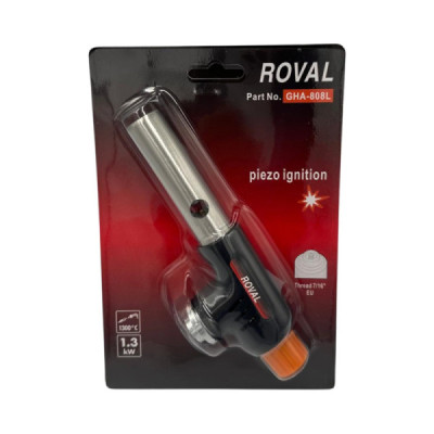 Arzator Gaz cu Aprindere Piezo Pentru Butelie 330g Roval