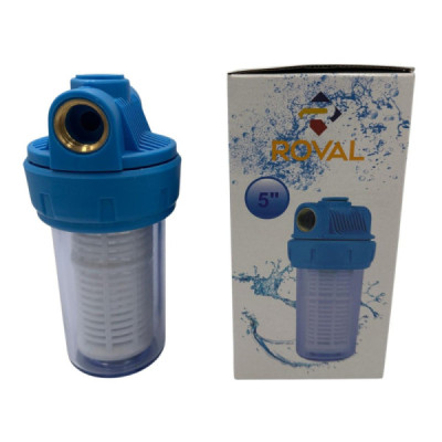 Filtru Roval de Apa 5 X 1/2 cu 1 Cartus Filtrant Sita