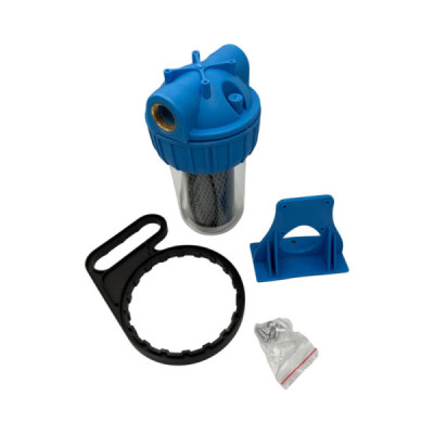 Filtru Roval de Apa 7" X ¾ cu 1 Cartus Filtrant Carbune Activ
