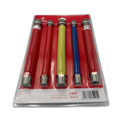 Set de 5 Racorduri Extensibile din Inox Pentru Montajul Centralelor Termice