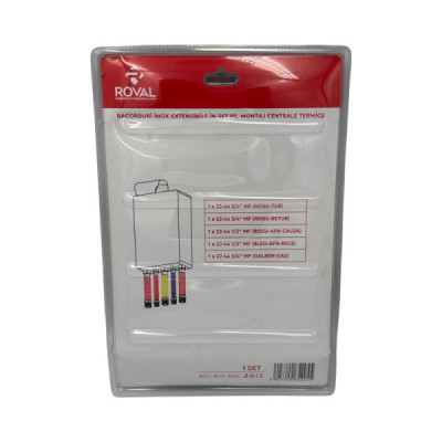 Set de 5 Racorduri Extensibile din Inox Pentru Montajul Centralelor Termice