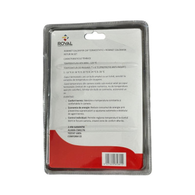 Robinet cu Termostat 1/2" Roval Pentru Calorifer