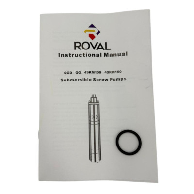 Pompa Sumersibila Roval - Inox - 3QGD-0.75 KW - 1 CP - H.MAX 60M